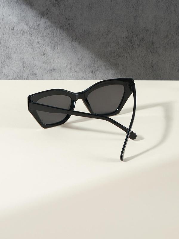 Women's Tinted Lenses Plain Color Sunglasses, Trendy Casual Sunglasses for Everyday Use, Fashion Accessories for Outdoor Activities