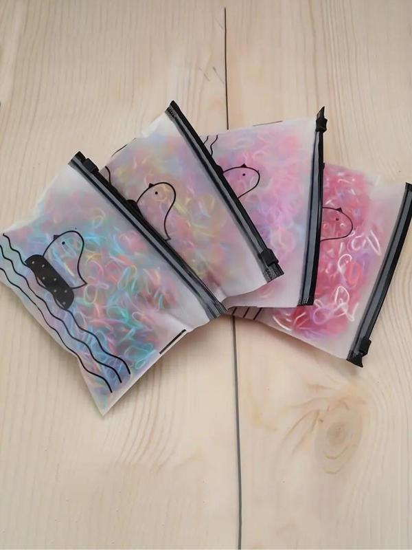 Disposable Hair Tie, High Stretch Hair Tie, Cute Colorful Hair Accessories for Women & Girls, Minimalist Headwear Suitable for Thick Hair