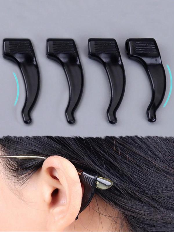 Silicone Eyeglass Ear Grip, Non-slip Eyeglass Ear Hook, Glasses Accessories for Women & Men, Fashion Accessories for Daily Use