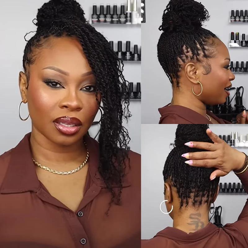 Afro kinky Bulk Human Hair Extensions For Braiding Dreadlock Human Hair 1 count 50g Natural Color Bulk Human Hair