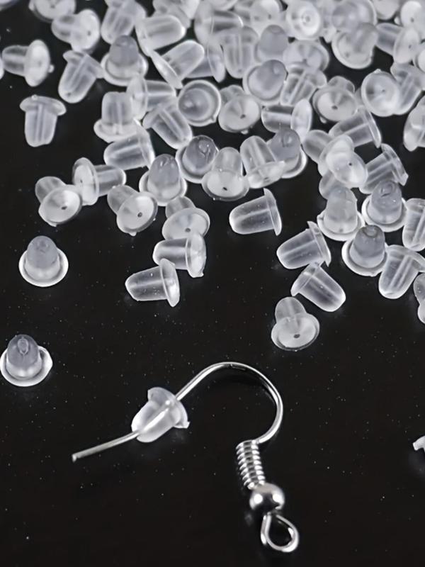 Simple Silicone Ear Plug, Ear Safety Backstop Stopper for Summer, Prevent Earrings from Slipping, Basic DIY Jewelry, Cute Cool Female Jewelry Accessories As Gifts for Her for Women & Girls for Daily Use