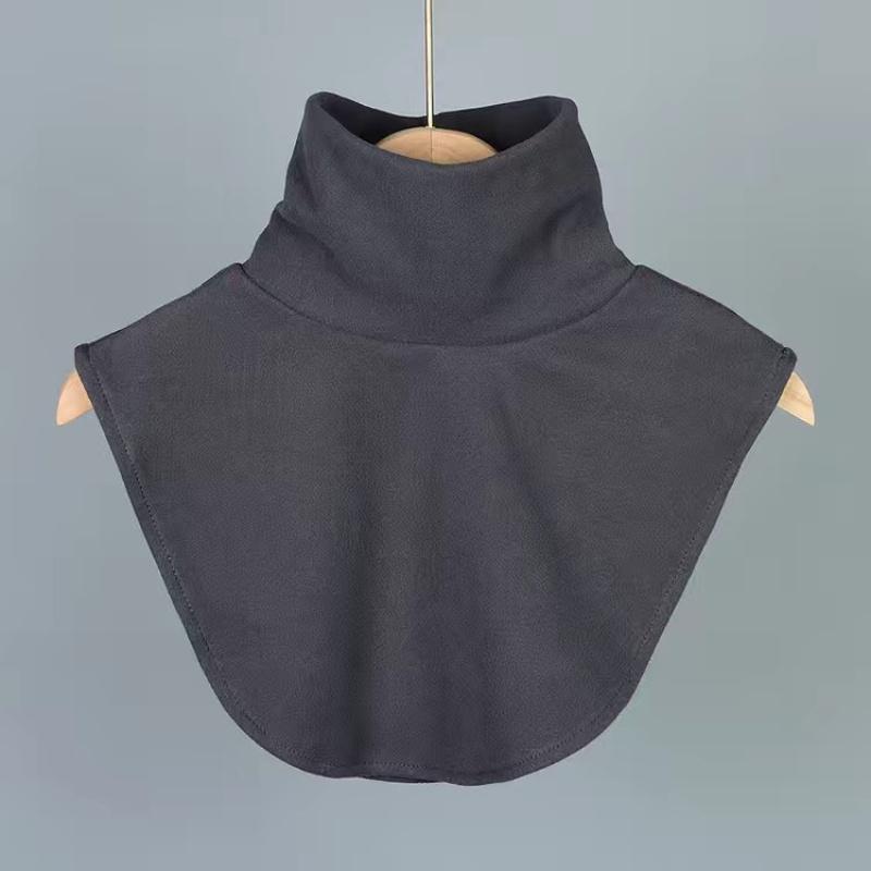 Women's Fleece Turtleneck Detachable Collar, Polyester Fiber Turtle Neck Thermal Underwear Collar, Fashion Neck Accessories, Hand Wash Or Dry Cleaning, Polyester Fabric, Turtleneck Style