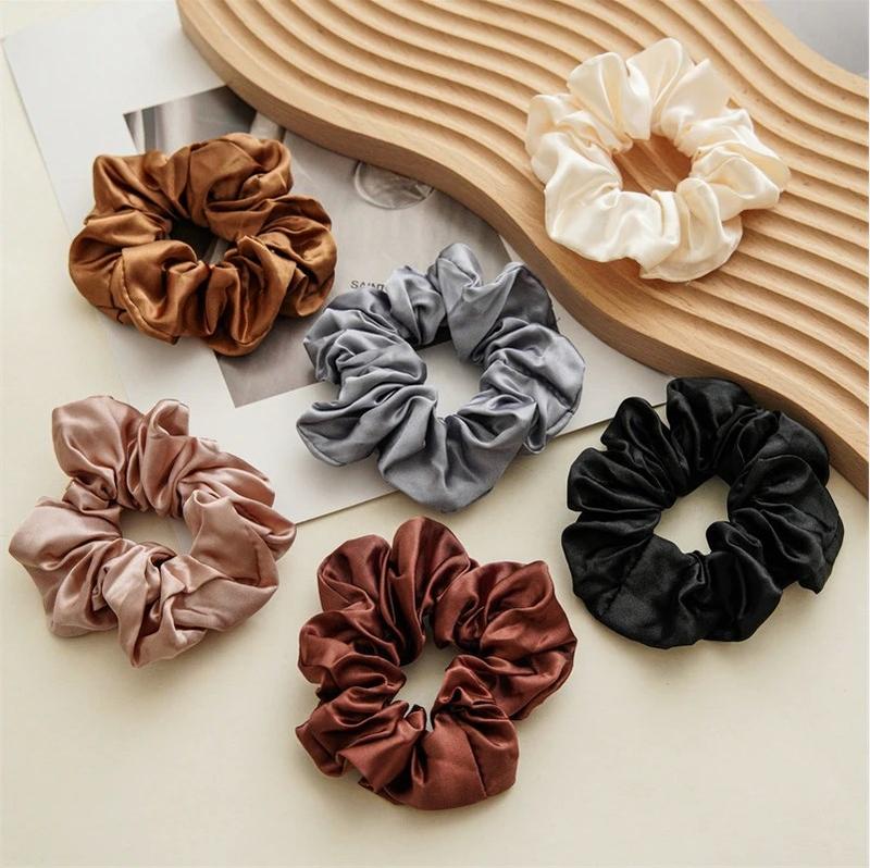 Supernova Hair Elastic Silky Band For Women Silky Ponytail Holder Soft Scrunchies Accessories For Girls