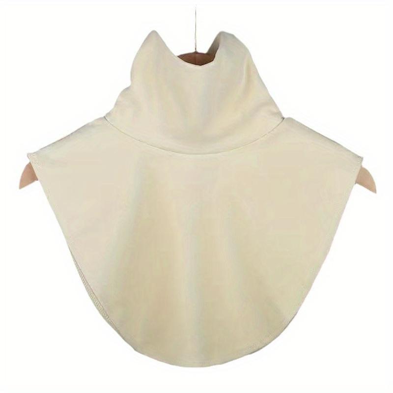 Women's Fleece Turtleneck Detachable Collar, Polyester Fiber Turtle Neck Thermal Underwear Collar, Fashion Neck Accessories, Hand Wash Or Dry Cleaning, Polyester Fabric, Turtleneck Style