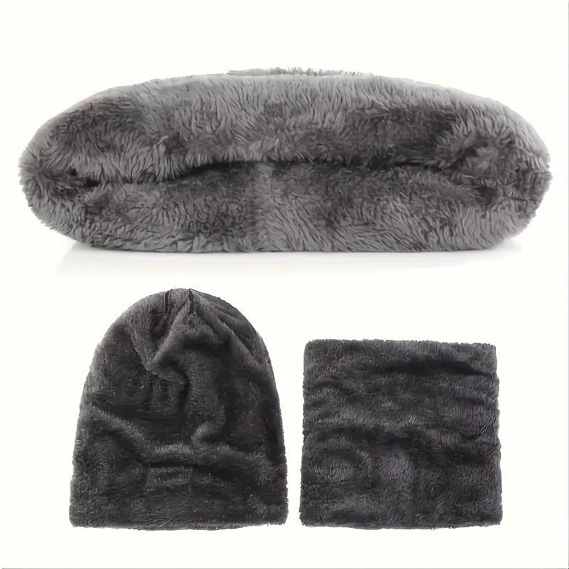 Winter Warm Knitted Set, 5 Counts set Hat & Gloves & Ear Cover & Neck Gaiter & Socks, Outdoor Sports Accessories for Men & Women