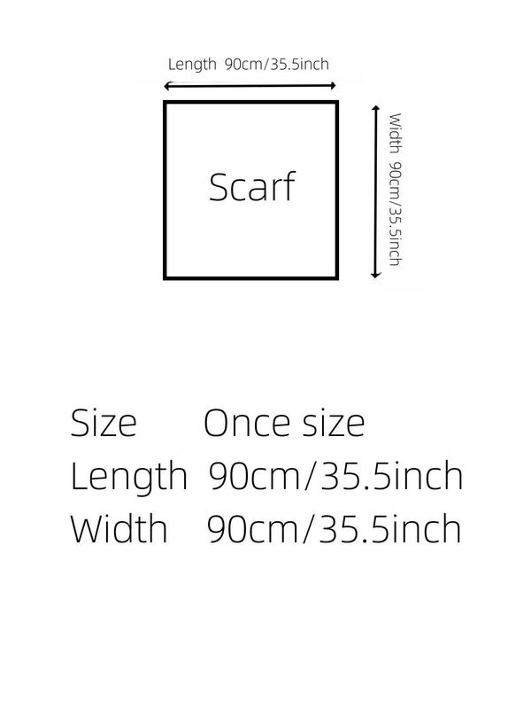 Random Pattern Scarf, Fashionable Printed Bandana for Women & Girls for Daily Use, Trendy All-match & Exquisite Scarf for Birthday Gift