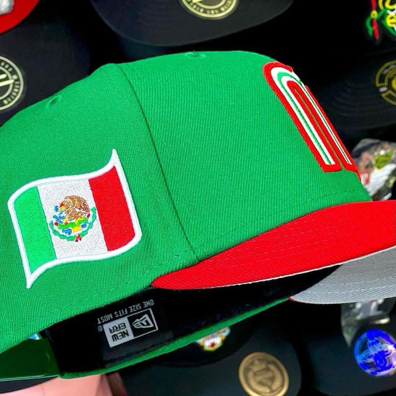 Mexico Cap, Mexican Baseball Cap with full tags and labels, men and women unisex hip hop cool hats, Khaki fabric, Baseball Cap for men and women, Fitted Baseball Caps