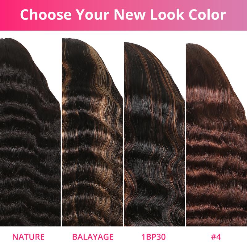 Megalook Glueless Wigs Human Hair Pre Plucked Pre Cut Loose Deep Wave Lace Front Wigs 6x5 Closure Wigs Human Hair 12A Loose Curly Wig Bleached Knots