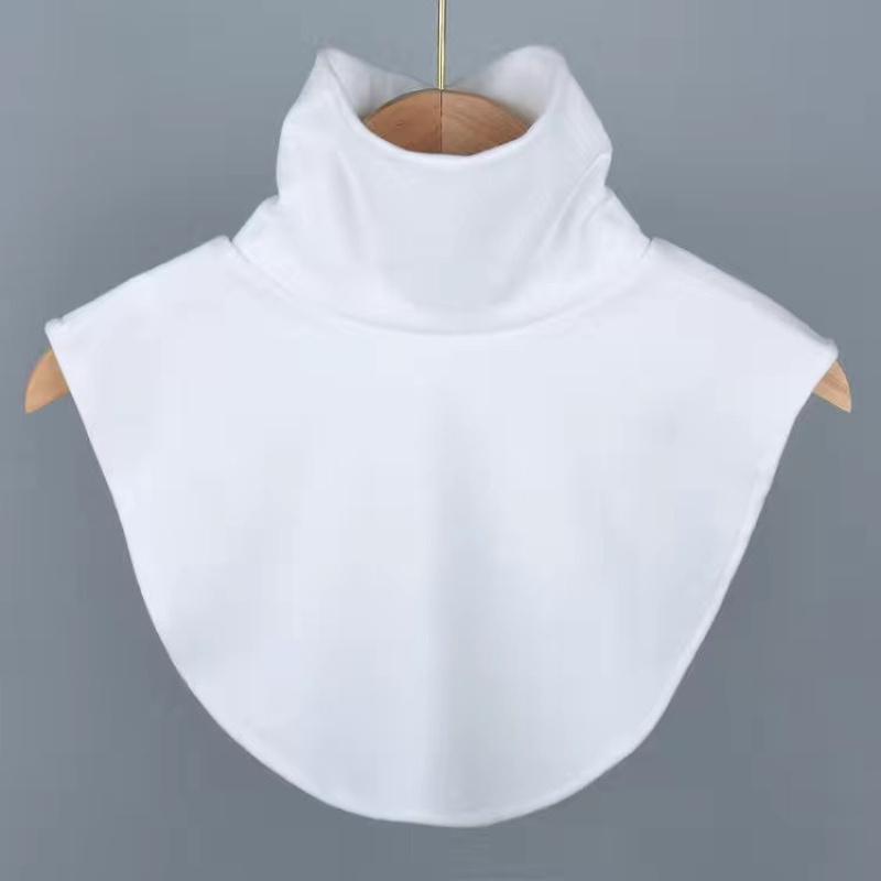 Women's Fleece Turtleneck Detachable Collar, Polyester Fiber Turtle Neck Thermal Underwear Collar, Fashion Neck Accessories, Hand Wash Or Dry Cleaning, Polyester Fabric, Turtleneck Style