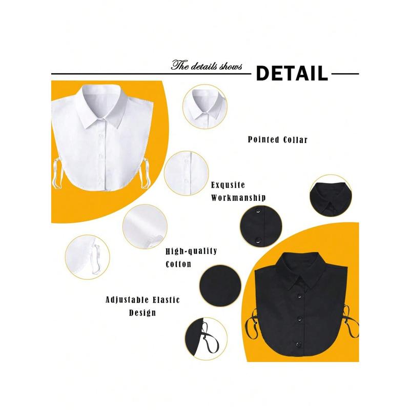 Fake Collar Detachable Collar Blouse Half Shirts  Faux False Collar for Women & Girls Favors Accessories Women