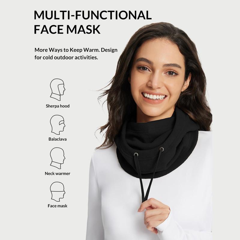 Unisex Fleece Balaclava Face Mask Thermal Ski Mask for Men and Women Adjustable Winter Hats Face Cover Hood Cold Weather Gear
