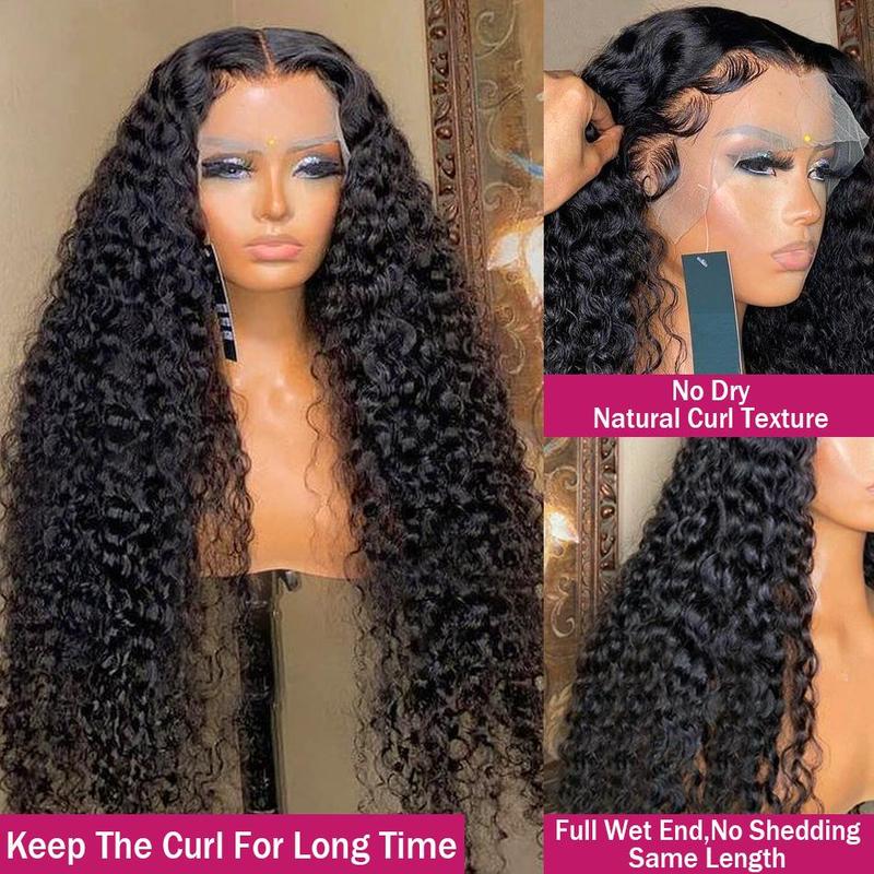 32 34Inch 13x6 13x4 Lace Front Human Hair Wigs Pre Plucked For Women Deep Wave Human Hair Lace Frontal Wigs 180 Density