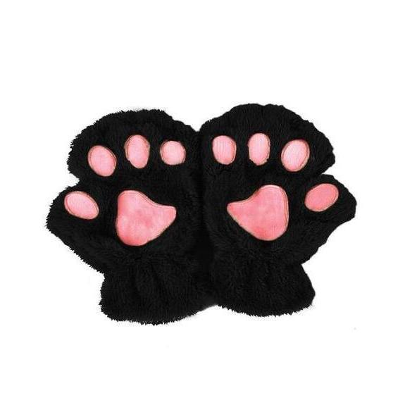 Winter Cover Paw Bear Cat Claw Gloves