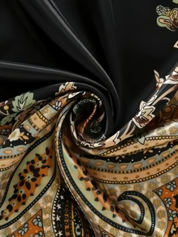 Random Pattern Scarf, Fashionable Printed Bandana for Women & Girls for Daily Use, Trendy All-match & Exquisite Scarf for Birthday Gift