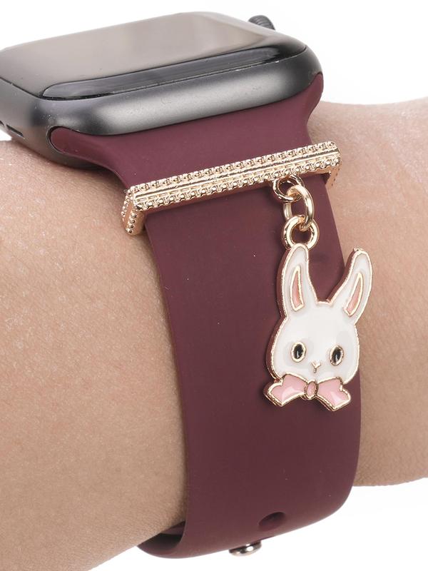 Cute Cartoon Rabbit Design Watch Band Decoration, Fashionable Watch Band Decoration Accessories for Women & Girls, Trendy All-match & Exquisite Watch Accessories