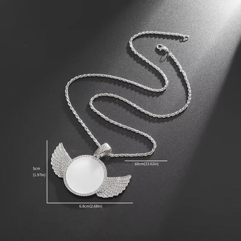 Wings Photo Frame Necklace for  - Fashion Accessory