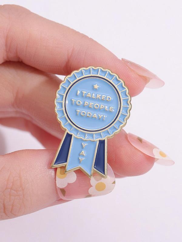 Cute Funny Medal Design Brooch, 3 Counts set Trendy Novelty Badge for Backpacks, Hats & Clothes Decor, Casual Kawaii Accessories As Gift for Men & Women