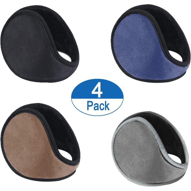 4 Pack Multicolor Winter Outdoor Sports Snowboarding Windproof Plush Earmuffs Unisex EarmuffsThanksgiving, Christmas, New Year Gift