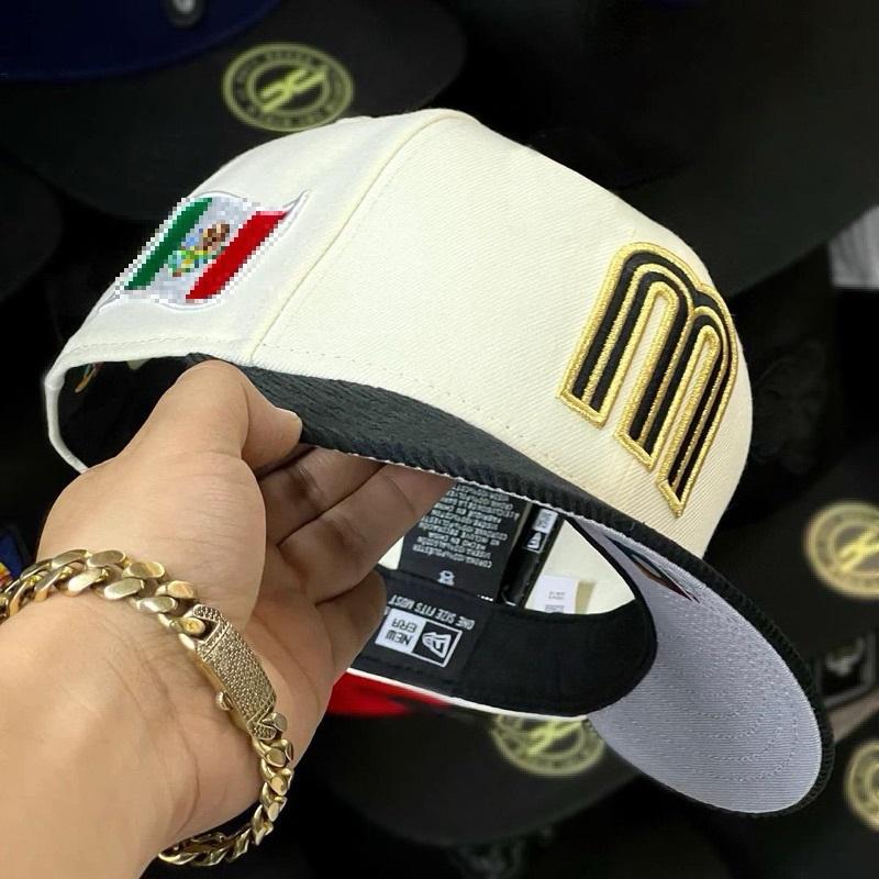 Mexico Cap, Mexican Baseball Cap with full tags and labels, men and women unisex hip hop cool hats, Khaki fabric, Baseball Cap for men and women, Fitted Baseball Caps
