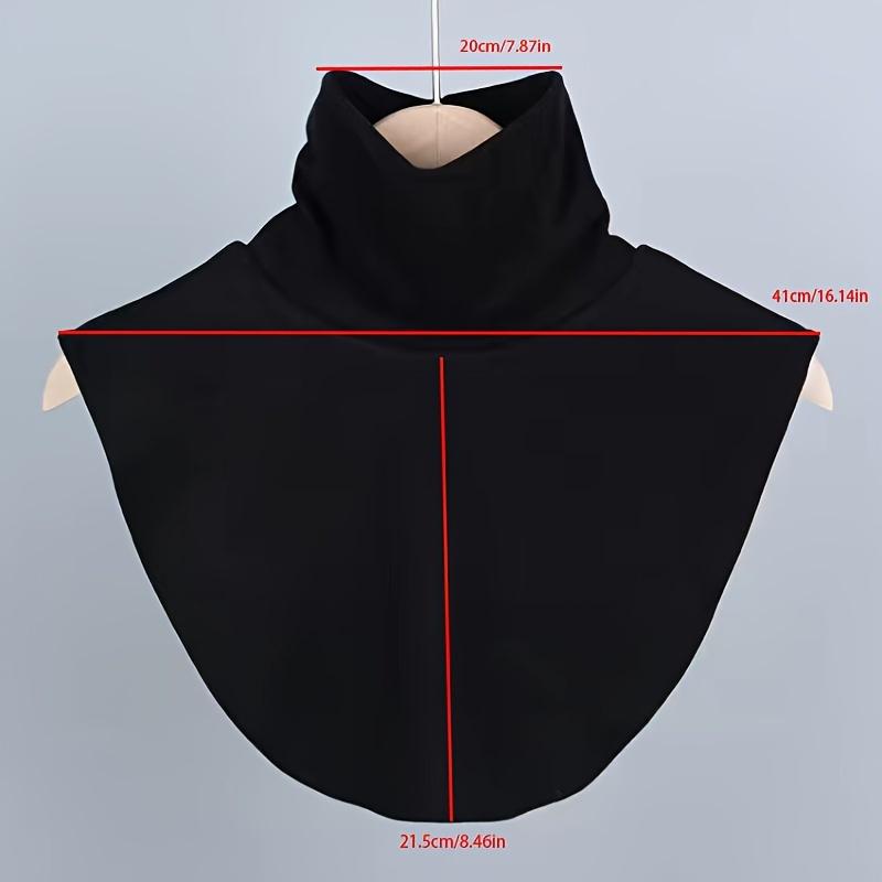 Women's Fleece Turtleneck Detachable Collar, Polyester Fiber Turtle Neck Thermal Underwear Collar, Fashion Neck Accessories, Hand Wash Or Dry Cleaning, Polyester Fabric, Turtleneck Style