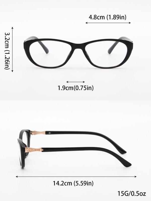1 Pair Simple Eyeglasses for Everyday Use, Anti-blue Light Cat Eye Frame Fashion Eyeglasses, Trendy Accessories for Party and Daily Life