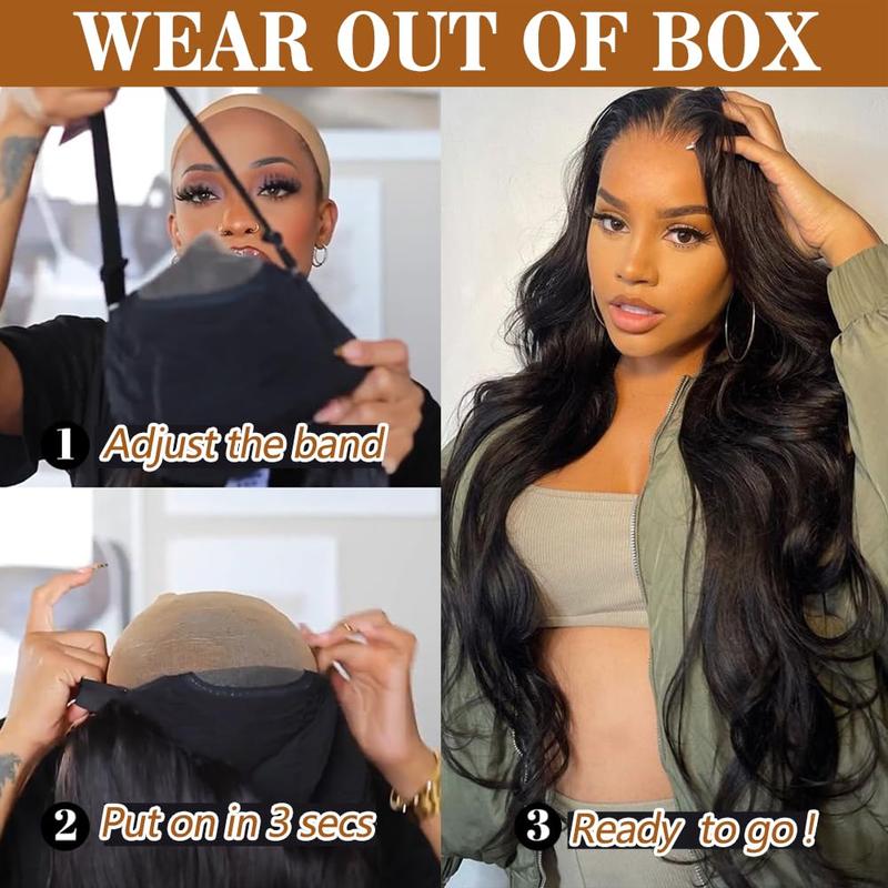 Ready to Wear and Go Transparent Lace Closure Human Hair Wigs Body Wave Glueless Wig 6x4 4x6 Lace Wig for Women Pre Plucked Pre Cut 28 30 Inch 180% Bling Hair Sale