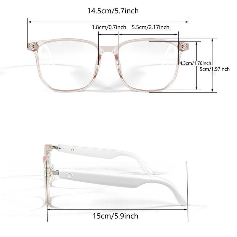 Smart Glasses, Multifunctional Fashionable Wireless Touch Control Glasses, IPX5 Waterproof Bluetooth-compatible Glasses for Men & Women, Smart Sunglasses