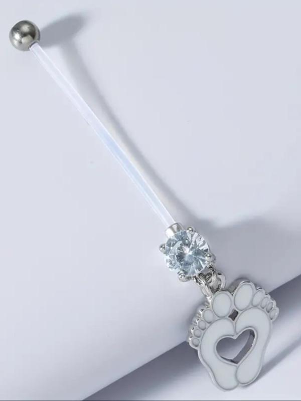 6pcs Belly Button Ring, Elastic Transparent Belly Button Piercing, Body Jewelry for Women & Men