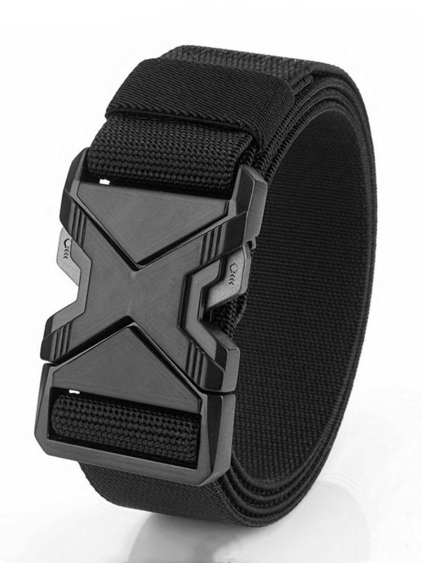 Men's Casual Plain Color Elastic Belt, Fashionable Waistband for Jeans Trousers, Casual Waistband for Daily Clothing Decor, Trendy All-match & Exquisite Belt for Gift