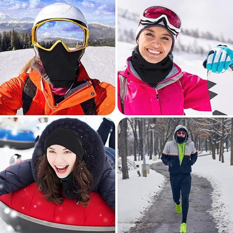 Winter Warm Face Mask, 4 Counts set Soft Comfortable Face Cover for Women Men, Face Gear & Equipment for Skiing, Cycling, Hiking, Outdoor Workers  Mask Windproof
