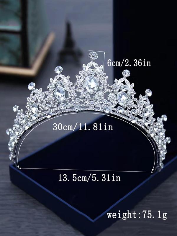 Rhinestone Crown for Wedding, Elegant Princess Bride Crown, Bridal Headpiece, Women Wedding Bridal Jewellery