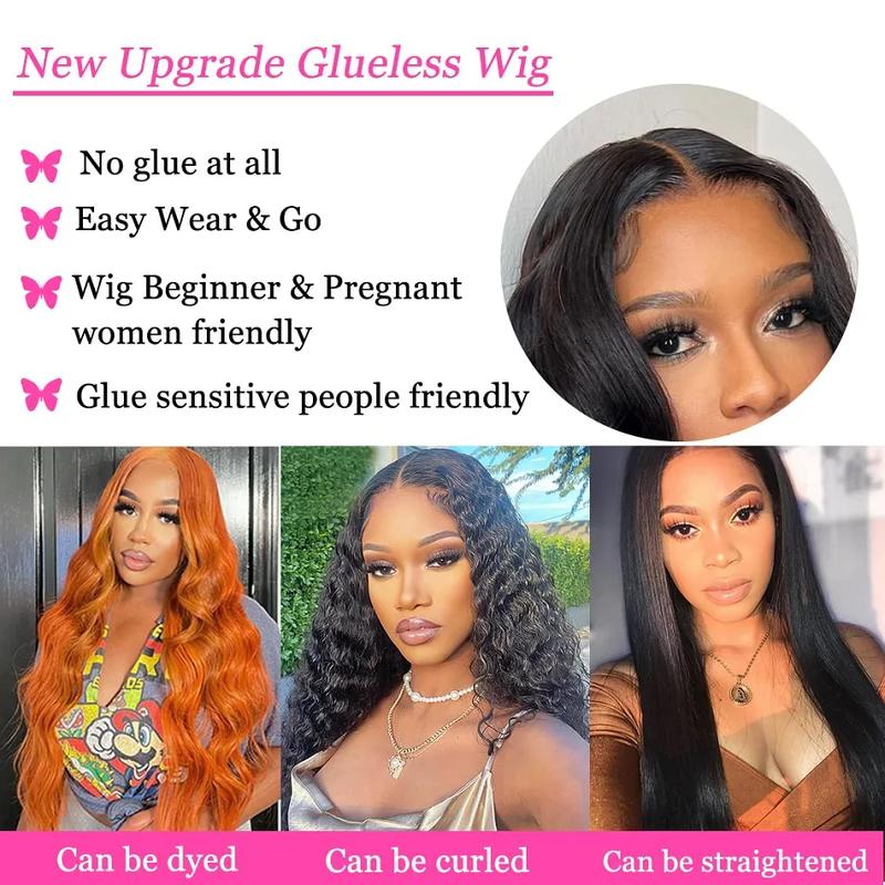 Ready to Wear and Go Transparent Lace Closure Human Hair Wigs Body Wave Glueless Wig 6x4 4x6 Lace Wig for Women Pre Plucked Pre Cut 28 30 Inch 180% Bling Hair Sale