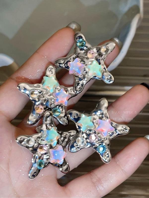 Summer Fashion Star Design Hair Clip, 1 Count Star Themed Design Hair Clip, Lovely Hair Accessories for Women, Suitable for Party, Daily Clothing Decor