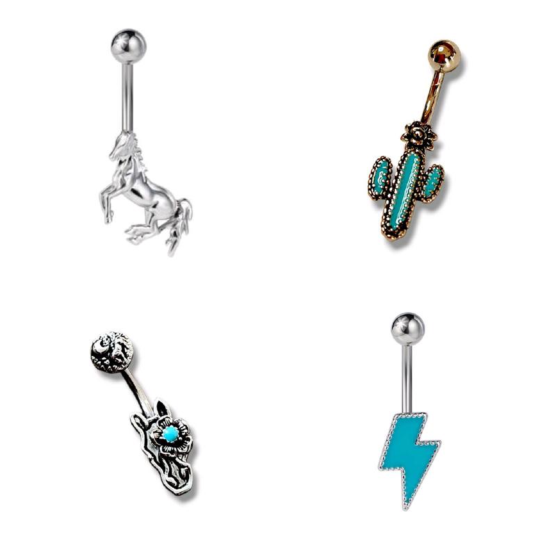 14G belly piercings pack