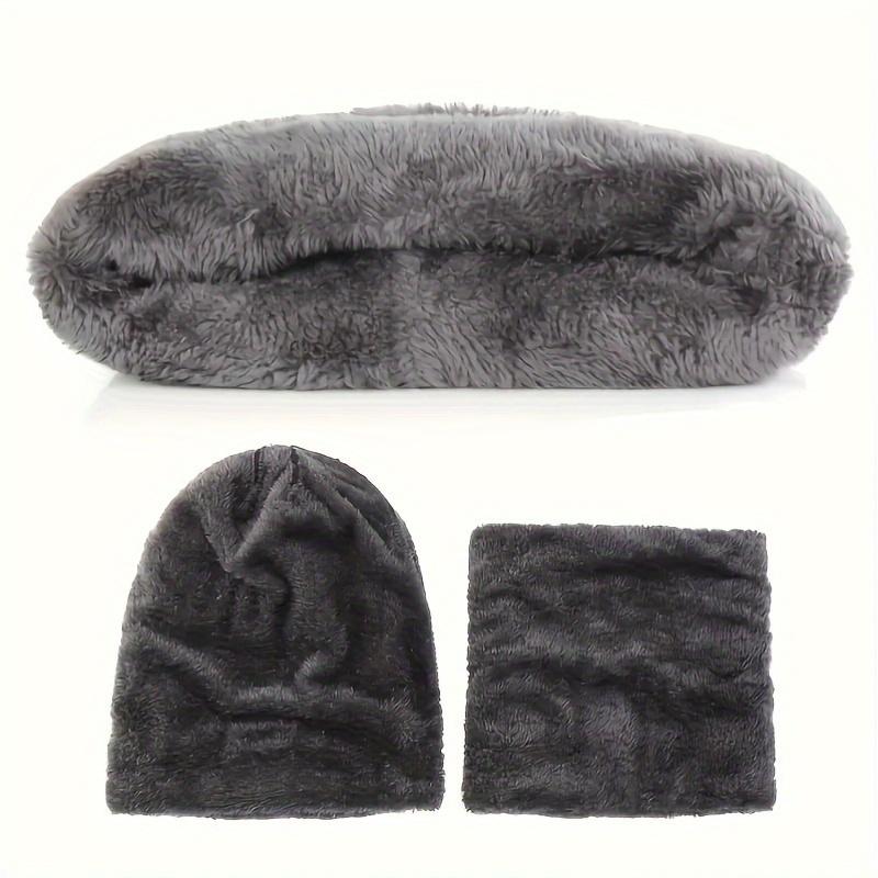 5 PCs Winter Warm Accessories Set-Unisex Knitted Hat, Scarf, Earmuffs, Gloves-Polyester, Hand Washable Only, Elastic Fit, Lightweight, Suitable for Autumn and Winter