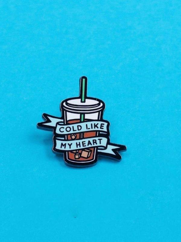 Coffee & Letter Pattern Brooch, Cute Coffee Cup Design Brooch, Fashion Accessories for Women & Men, Trendy All-match  Enamel Pin Suitable for Backpacks, Jeans, Scarves, Hats Decoration