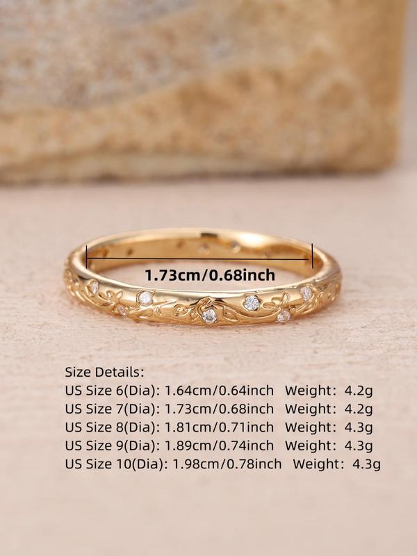 Women's Elegant Flower Design Ring, Fashion Cute Promise Ring for Women & Girls, Trendy All-match & Exquisite Vintage Jewelry for Birthday Gift