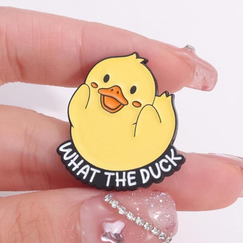Duck Design Decor Brooch, 5 Counts set Duck Badge for Clothes Hat Backpack, Decorative Collectibles for Men & Women for Birthday Gift