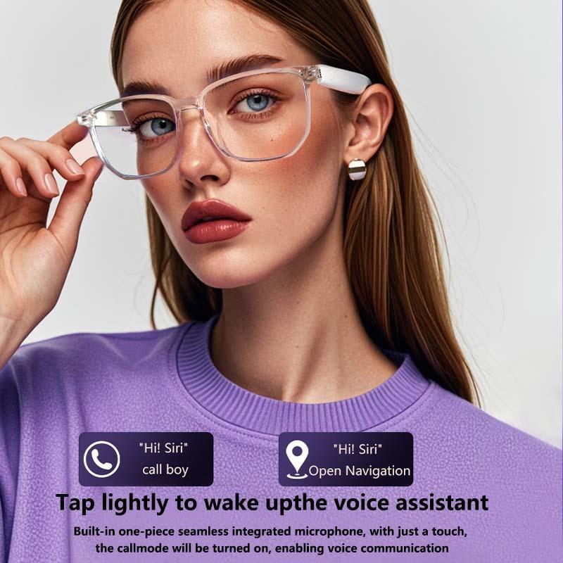 Smart Glasses, Multifunctional Fashionable Wireless Touch Control Glasses, IPX5 Waterproof Bluetooth-compatible Glasses for Men & Women, Smart Sunglasses
