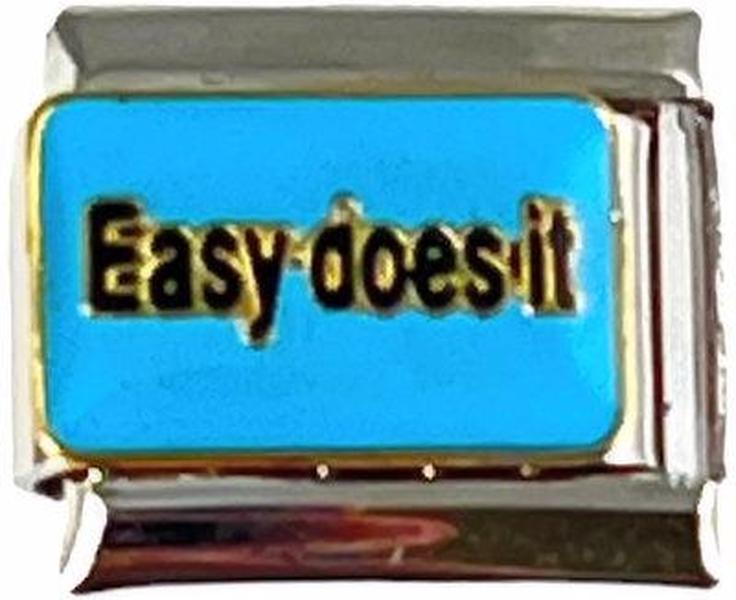 Italian Charm Link Easy Does It Charm 9mm