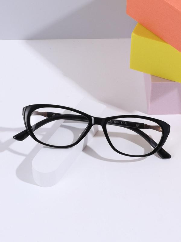 1 Pair Simple Eyeglasses for Everyday Use, Anti-blue Light Cat Eye Frame Fashion Eyeglasses, Trendy Accessories for Party and Daily Life