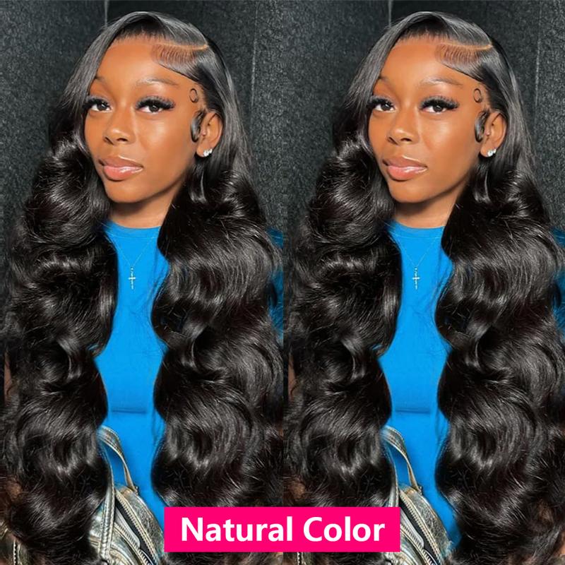 QUANDIAN 13x6 Balayage Highlight Lace Front Wig Human Hair 13x6 HD Lace Front Wigs Human Hair Body Wave Wig 200% Density FB 27 Colored Ombre Wig