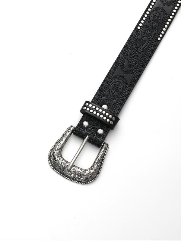 Men's Vintage Style PU Leather Belt, 2024 New Style Fashion Belt for Party, Daily Clothing Decor, Trendy All-match & Exquisite Belt for Outfit Matching