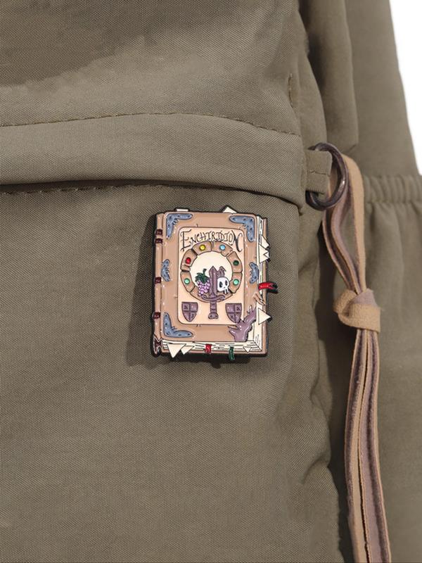 Cartoon Book Design Brooch, Cute Book Badge for Daily Clothing Decor, Trendy All-match & Exquisite Brooch for Birthday Gift