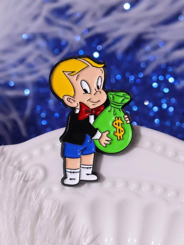 Cartoon Boy Design Brooch, Cute Brooch Pin, Fashion Accessories for Women & Men,  Enamel Pin Suitable for Backpacks, Jeans, Scarves, Hats Decoration