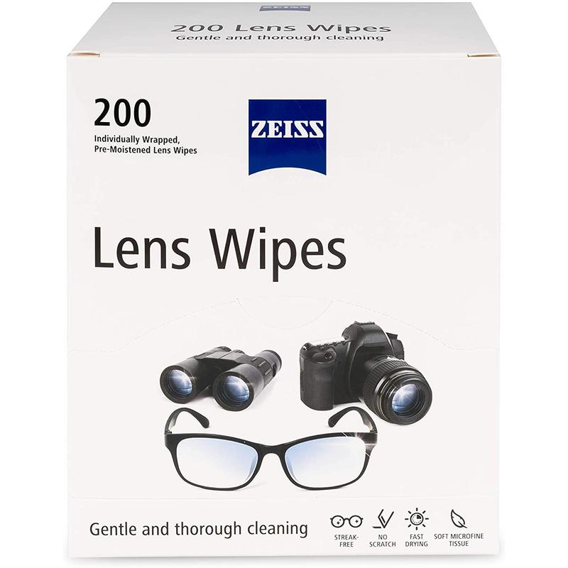 Lens Cleaning Wipes, Pre-Moistened, 200 Count - Ideal for Glasses, Cameras, and Optical Devices Zeiss Zeiss Zeiss Zeiss Zeiss