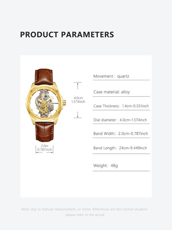 Casual Sportive Glow in The Dark Analog Watch for Men with Round Dial for Gift, Elegant Trendy Wristwatch for Business & Daily Use As Gift for Boyfriend with Box