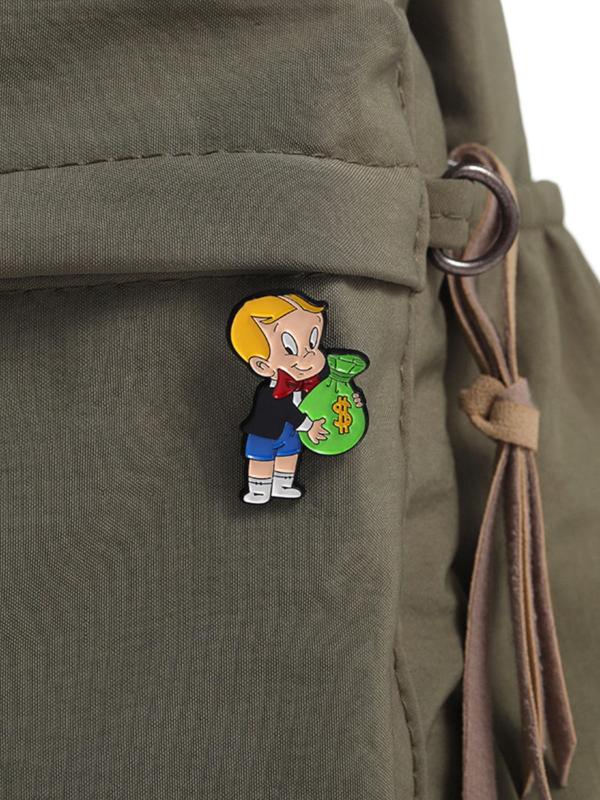 Cartoon Boy Design Brooch, Cute Brooch Pin, Fashion Accessories for Women & Men,  Enamel Pin Suitable for Backpacks, Jeans, Scarves, Hats Decoration