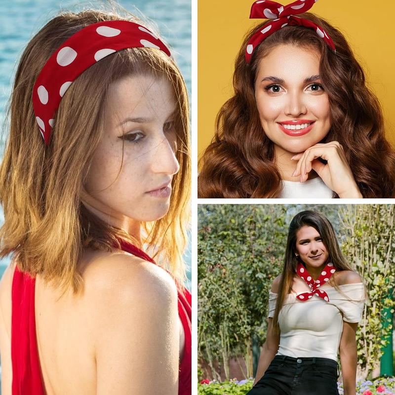 Wire Headband, 9 Pcs Wire Headbands for Women Cute Tie Headband for Girls Wired Bow Headbands for Women Ajustable Twist Headband Wire Head Bands Twist Hair Band Bendable Headbands for Women's Hair Tie Twist Wire Headbands Hair Accessories for Women Girls