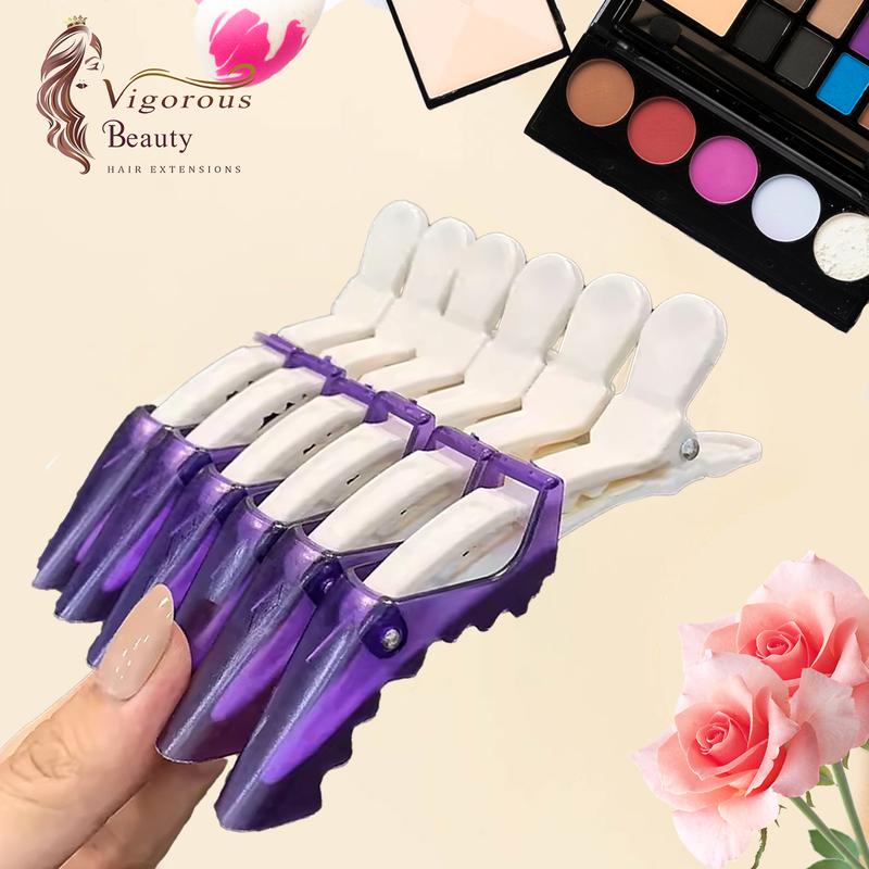 Vigorous Hair 1 Count Solid Color Alligator Hair Clips Hot Dye Clip Hairdressing Hair Pins Multi Prupose Wig Clip Non Slip Hairpin Heatless Styling Tool For Women